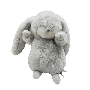Bunnies By The Bay Tiny Nibble Gray Plush Bunny Rabbit 8" Stuffed Animal 100431